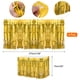 thumbnail image 2 of Faldas de mesa de flecos de papel de aluminio metálico Uxcell para fiesta dorada, 2 of 7