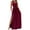 Wine womens dresses, variant on Wycnly Womens Dresses One Shoulder Sexy Slit Pleated Swing off Shoulder Party Maxi Dresses Fashion Plain V-Neck Sleeveless Long Summer Dress Red s