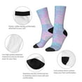 thumbnail image 3 of Pofeuu Fantasy Gradient Print Crew Socks, Adult Running Hiking Socks for Youth and Adult, 3 of 6