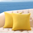 thumbnail image 1 of Paquete de 2 fundas de almohada para exteriores, fundas de almohada impermeables para muebles de patio, fundas de cojín decorativas cuadradas para jardín, para patio, carpa, sofá, 18 x 18, 1 of 7