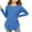 Blue, variant on Dpytoraw Girls Long Sleeve Shirts Kids Arc Hem Side Slit Soft Tunic Tops T Shirts Girls Tee Size Blue 5-6 Years