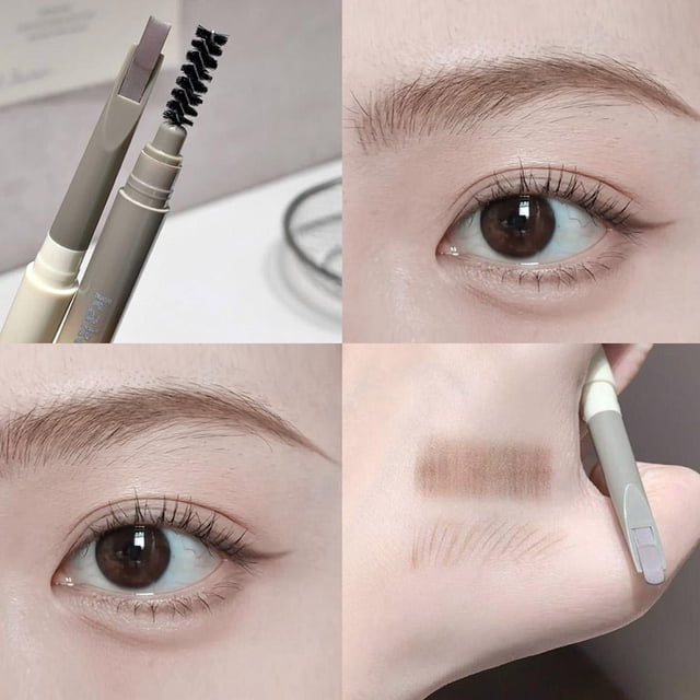 Double Heads Eyebrow Pencil Cosmetics Makeup Tint Natural Eyebrow Lasting Friendly Draw Easy