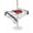 White, variant on Outdoor Tablecloth with Umbrella Hole for Patio/Picnic/Party/Camping, Black White Botanical Waterproof Table Cloth Rectangle Table Cover Washable, Red Moon Ink Wash Art (52"x 70")