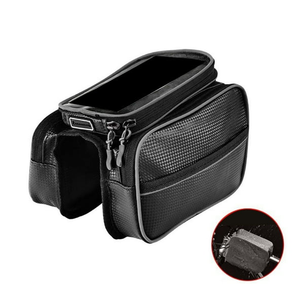 Aellinatey Bike Front Top Tube Pouch Pannier Bike Holder Handlebar Bag with Touch Screens