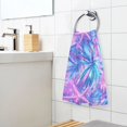 thumbnail image 3 of Yayeee 100% Cotton Hand Towels for Bathroom 16" x 28" Soft Absorbent Kitchen Towel, Purple Starfish Pattern, 3 of 7