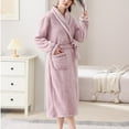 thumbnail image 4 of Fewfanhot Women Pajama Sets Plush Soft Fleece Bathrobes Nightgown Ladies Pajamas Sleepwear Housecoat, 4 of 8