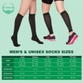 thumbnail image 2 of EvoNation Men's Classic Ribbed Knee High 15-20 mmHg Compression Socks, 2 of 7