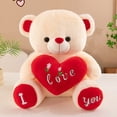 thumbnail image 6 of Fwttom Teddy Bear - Love Plush Bear Doll Stuffed Animal Adorable Valentines Day Birthday Holiday Gifts, 6 of 8
