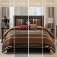 thumbnail image 5 of Nanshing Markus 7 Piece Traditional Damask Comforter Set, Red, King, 5 of 7