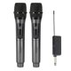 thumbnail image 4 of Wireless Microphone 2 Channels UHF Fixed Frequency Handheld Mic Micphone for Party Professional Show Meeting, 4 of 5