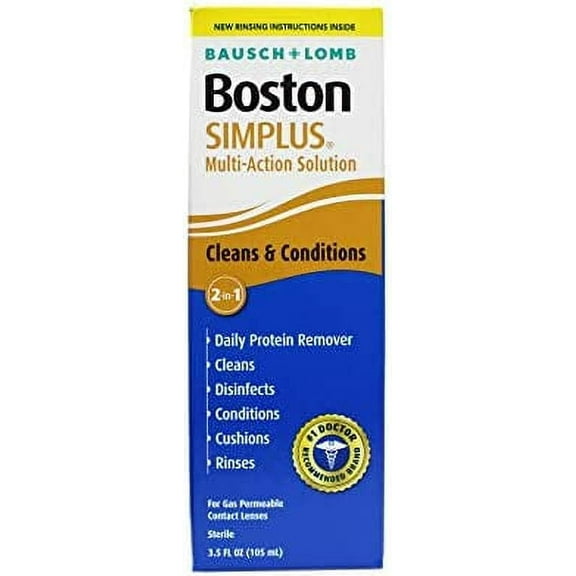 Bausch & Lomb Boston Simplus Multi Action Solution With Daily Protein Remover 3.5 Oz