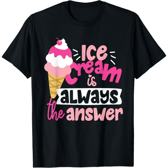Cute Ice Cream Cone Design For Girls And Women T-Shirt