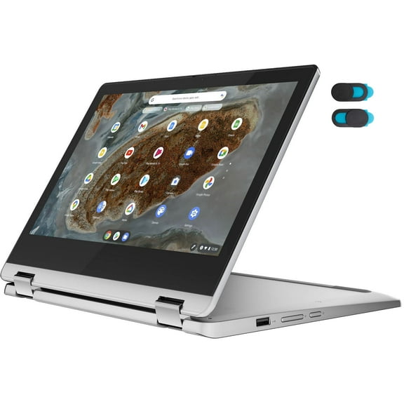 2022 Lenovo Chromebook Flex 3 11" MTK 2-in-1 11.6" Touch Screen Chromebook, MediaTek MT8183 , 4GB Memory , 32GB eMMC Flash Memory   YSC Accessory (Arctic Grey)