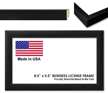 CreativePF Black Business License Certificate Frames for Professiona 5.5x8.5bk 