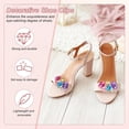 thumbnail image 2 of Pack Decorative Rhinestone Shoe Clips, Zinc Alloy Removable Fashion Crystal Flower Clips Buckle for Women, 2 of 5