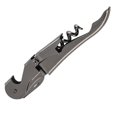 thumbnail image 1 of Tornillo de corcho de camarero con doble bisagra, abridor de botellas de vino negro mate Afortunado Sencillez, 1 of 2