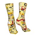 thumbnail image 7 of Cauagu Funny Construction Vehicles Pattern Fun Novelty Crew Socks,Casual Athletic Socks Neutral Socks Cozy Crew Socks Christmas Gift, 7 of 7