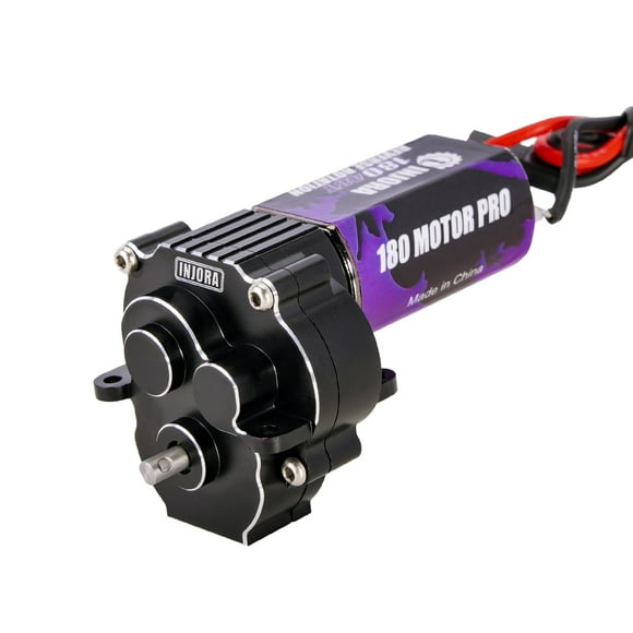 INJORA Moteur 180 Pro 48T et Boîte de Vitesses avec Engrenage en Acier pour Pièces de Mise à Niveau 1/18 TRX4M, 70g