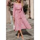 thumbnail image 3 of Vestido Midi Bohemio Floral para Mujer PRETTYGARDEN con Escote en V y Envuelto, 3 of 6