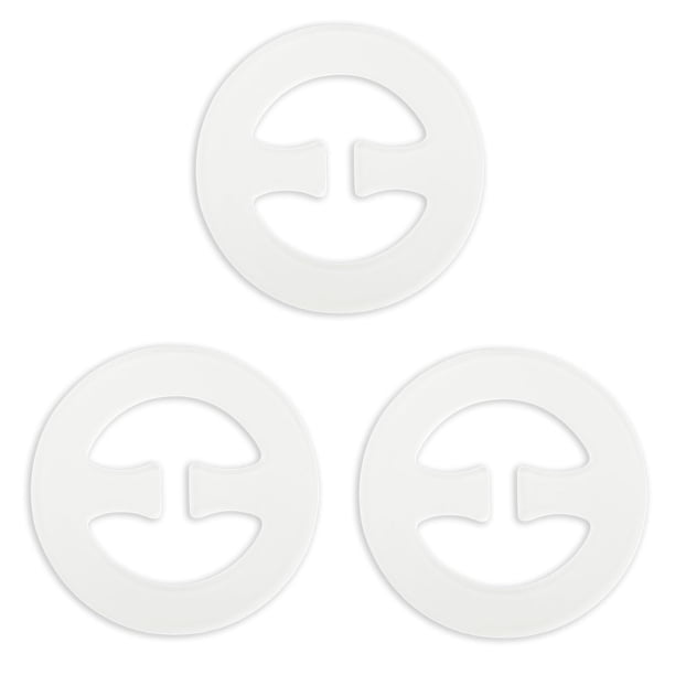 Sujetador De Hebilla Correa Antideslizante Fija Clips Para Mujer Claro-5 Forma Redonda