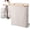 Cream, variant on CleverMade Lidded Single Hamper LUXE with Bamboo Frame & Removable Bags, Stone