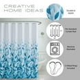 thumbnail image 4 of Creative Home Ideas Blue Ombre Polyester Shower Curtain, 70" x 72" (13 Piece), 4 of 10