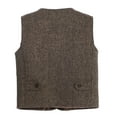 thumbnail image 3 of Gioberti Kids and Boys 3pc Tweed Vest with Matching Cap and Bow Tie, 3 of 6