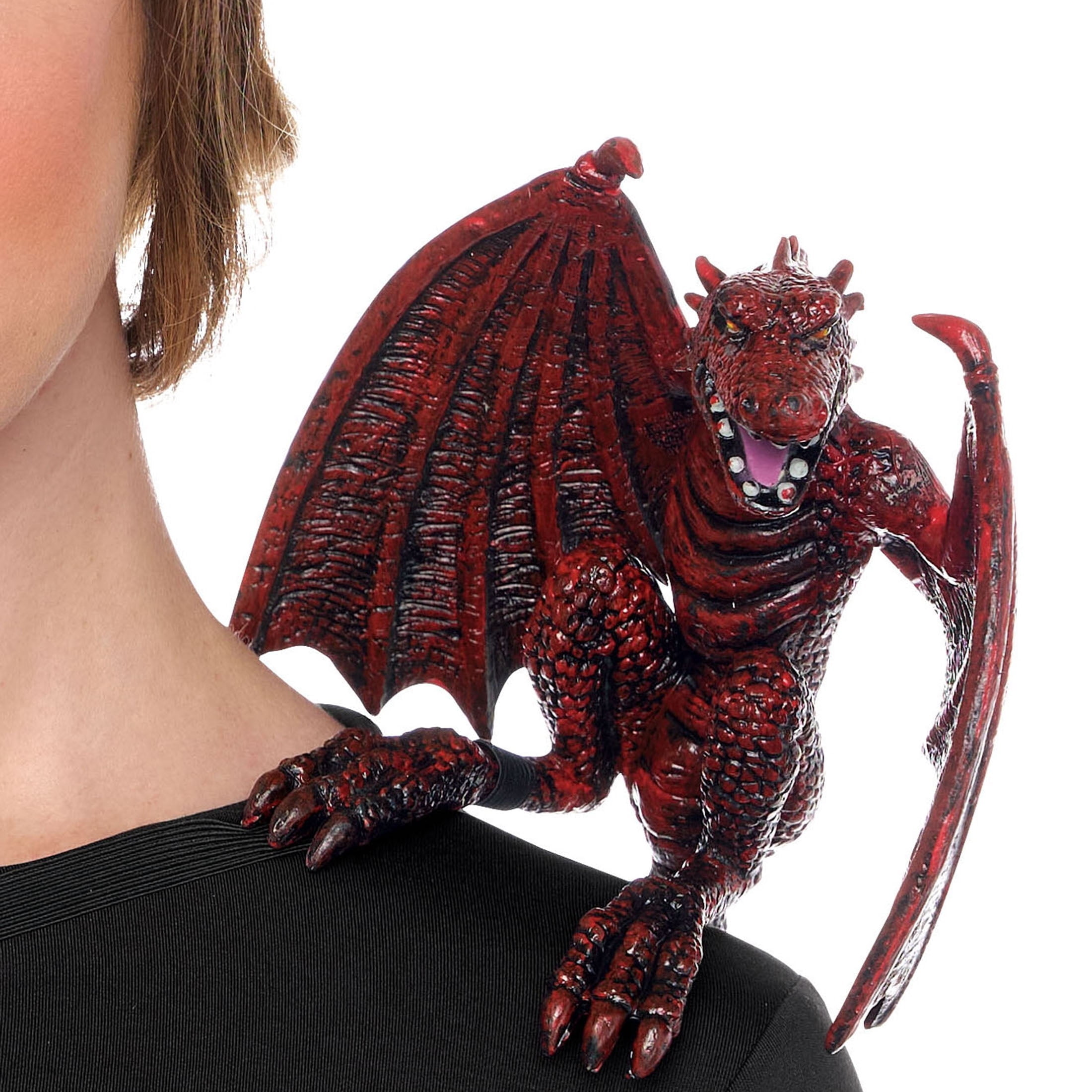 Pet Dragon Costume Accessory for Adults, Red, Halloween by Way To Celebrate