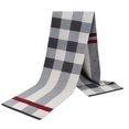 thumbnail image 3 of Bufanda de lana merino de lujo a rayas para hombre, corbata de punto gruesa, suave y cálida, envuelta en caja de regalo para invierno, 3 of 4