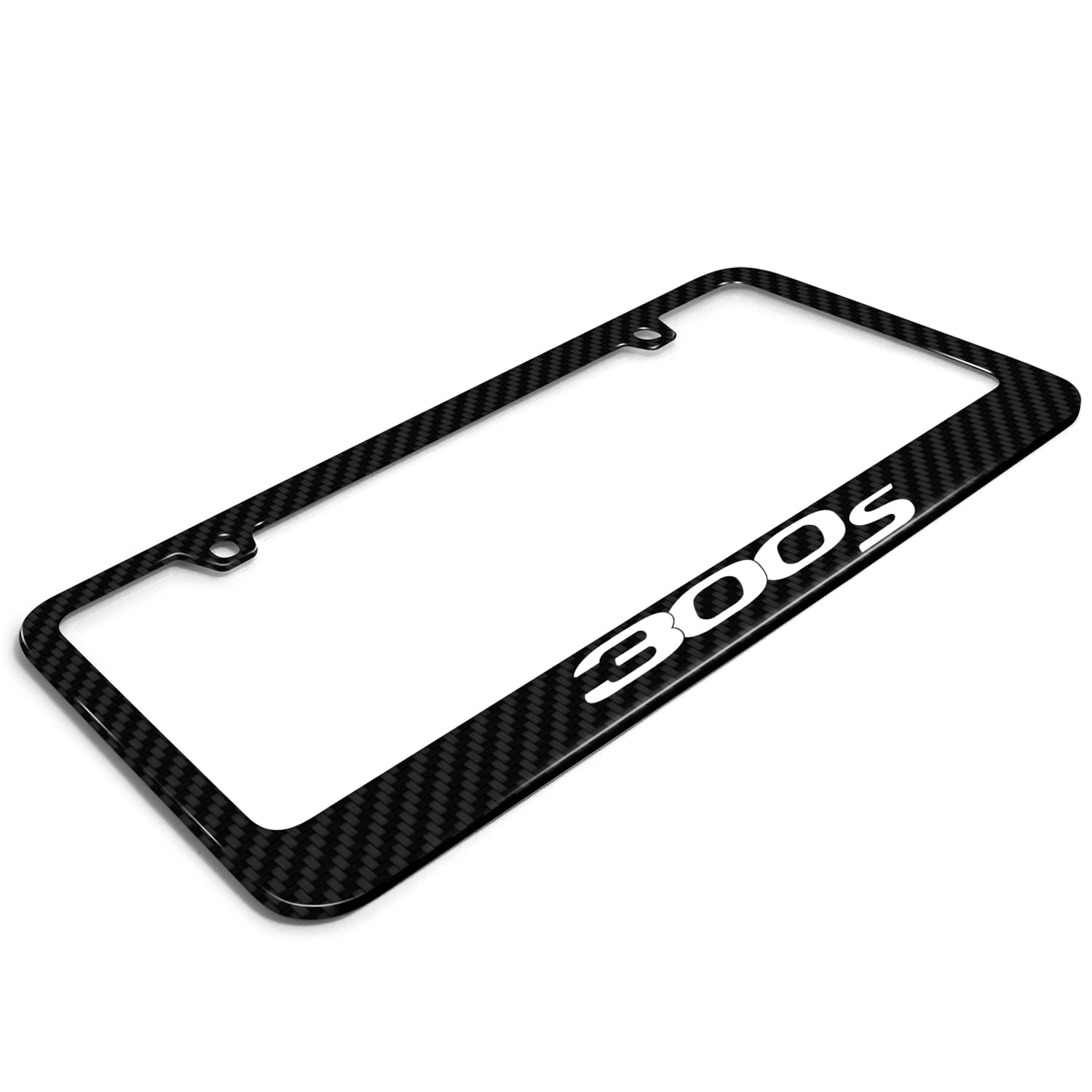 Chrysler 300S Black Real 3K Carbon Fiber Glossy Finish License Plate Frame