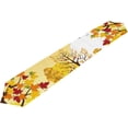 thumbnail image 5 of Coolnut Rectangle Cloth Table Runner, Fallen Leaves On The Grass Table Cover 13"x70"for Wedding Birthday Holiday, 5 of 5