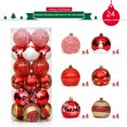 thumbnail image 1 of Adornos de bolas navideñas, ligeros e irrompibles, colgantes para árbol de Navidad para fiestas de Navidad y banquetes, 1 of 12