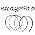 thumbnail image 2 of KAKOWELY 4 diademas de fútbol para niñas: diademas con temática de fútbol para decorar fiestas - Lindos accesorios de fútbol para el cabello para mujeres, 2 of 4