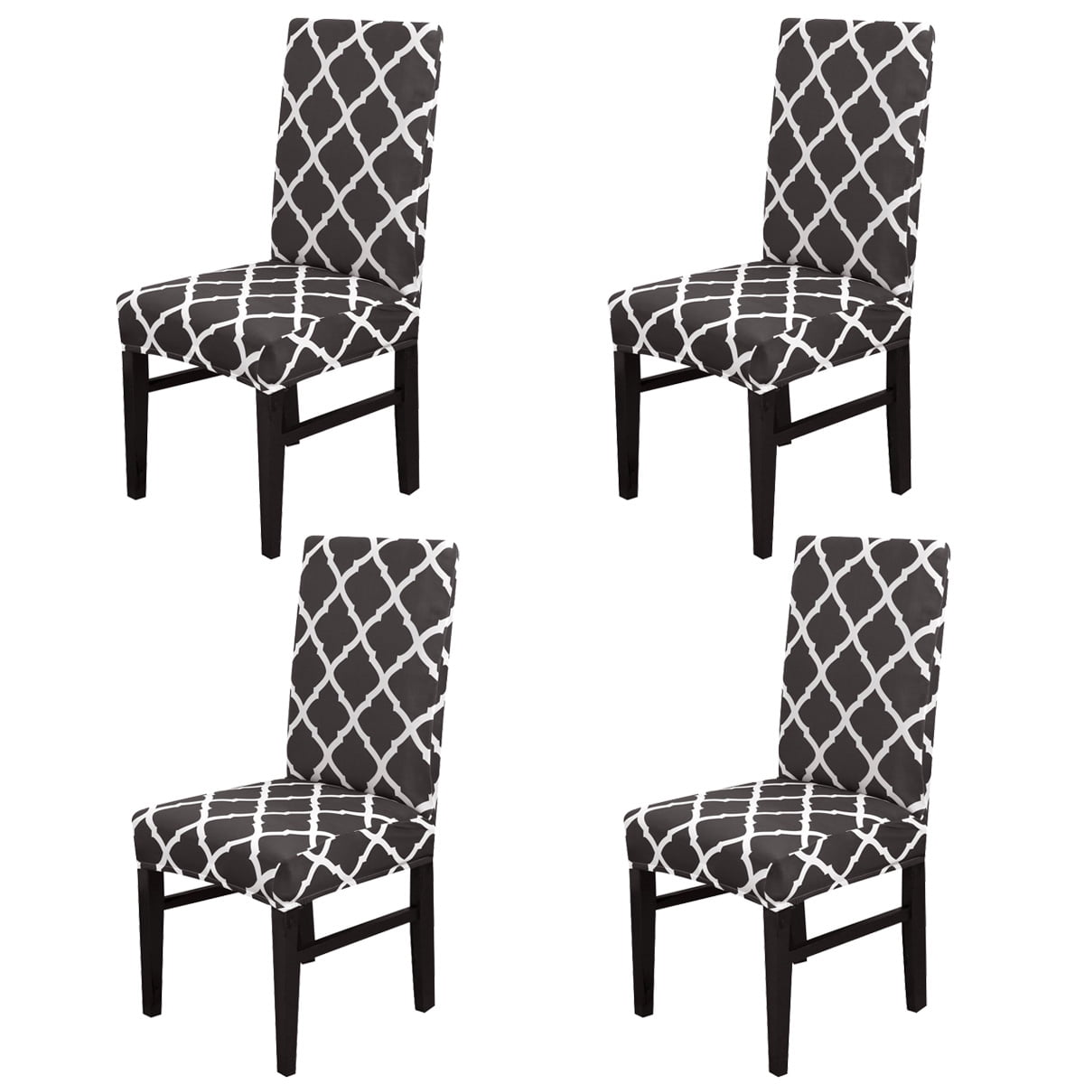 CJC Dining Room Chair Covers Set of 4, Stretch Dining Chair Protector