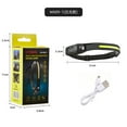 thumbnail image 1 of Lampe Frontale Led Cob Multi-Fonction pour Extérieur, Lampe de Poche Rechargeable Usb, 1 of 9