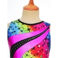 thumbnail image 6 of Haitryli Kids Girls Sleeveless Printed One Piece Leotard Yoga Gymnastics Ballet Dance Unitard Rainbow 14, 6 of 7