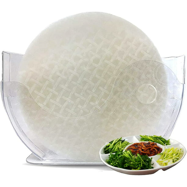 Rice Paper Water Bowl Holder,Summer Roll Water Bowl Rice Paper Wrappers for  Spring Rolls 10.62