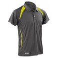 thumbnail image 1 of Spiro - Polo de deporte de manga corta Modelo Sports Team  Hombre Caballero - Verano/Ejercicio (Gris/lima), 1 of 3
