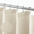 thumbnail image 2 of mDesign Cotton Waffle Knit Shower Curtain, Spa Quality - 72" x 96" - Cream/Beige, 2 of 8
