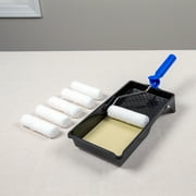WHIZZ 4 Microfiber Multi-Surface Mini Paint Roller Refills, 6-Pack, 3/8-Inch Nap, Ideal for Interior Use