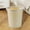 Cream, variant on ZOURIH Garbage Container Basket,Ribbed Plastic Trash Can with Removable Ring,3 Sizes Slim Wastebasket for Bathroom,Kitchen & office,Green
