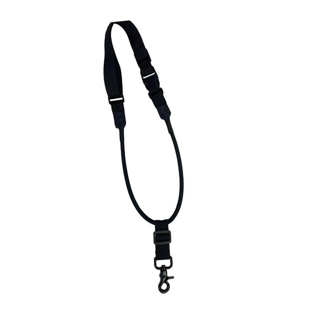 Eslinga de conexión para exteriores, eslinga de 1 punto, hebilla de liberación rápida resistente, correa de hombro elástica ajustable para deportes al Negro DYNWAVEMX Eslinga de 1 punto