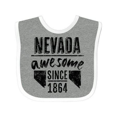 

Inktastic Nevada Awesome Since 1864 Gift Baby Boy or Baby Girl Bib