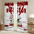 thumbnail image 2 of Manfei American Football City Curtains for Living Room,Houston Blackout Curtains Set of 2 (52x84),Gray Rugby Helmet Curtains and Drapes (52x84) For Boys,Lightweight Room Decoration, 2 of 6