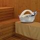 thumbnail image 4 of de de 7L, lavabo de acero inoxidable con accesorios de de mango largo, mangos de madera, fácil de agarrar, fuerte y duradero, Macarena cubo de sauna, 4 of 8
