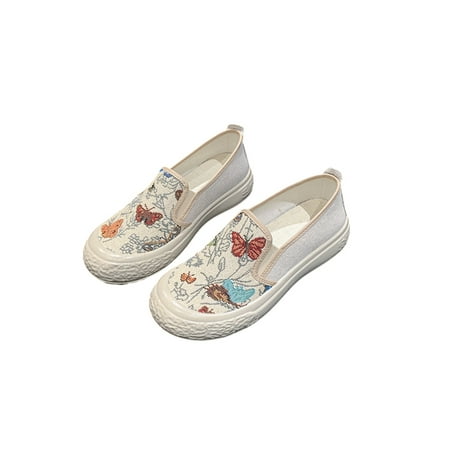 

Women s Canvas Shoes Casual Loafers Breathable Flats Slip On Lace Up Boat Shoes for Walking Beige 5
