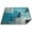 Black-19, variant on 80”x 80”Extra Large Turquoise and Grey Abstract Art Painting Picnic Blankets Waterproof Foldable Beach Blanket Sandproof,3-Layer Thicking Outdoor Packable Blanket