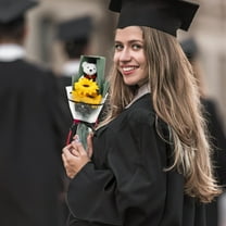 PENIKOKO Graduation Bear Bouqute Plastic Gift Giving Families Indoor Decoration 1Set