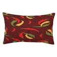thumbnail image 1 of Fotbe Hot Chili Funda de Almohada Decorativa Estilo Occidental, Lujo en Algodón, Fundas para Almohadas King, Cojín Estampado para Decoración del Hogar-20"x30", 1 of 6
