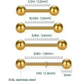 thumbnail image 5 of Glaciersei Nipple Rings Tongue Rings Stainless Steel 14G Straight Barbells Piercing Jewelry, 5 of 5
